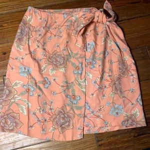 Vintage Van Heusen wrap floral skirt 6
